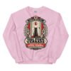 Sudadera de gatos «Toda puerta cerrada es una ofensa» — diseño MHD-019 de la serie Manual del Humano Doméstico en color Rosa claro