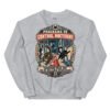 Sudadera de gatos «Programa de control nocturno» — diseño MHD-020 de la serie Manual del Humano Doméstico en color Gris deportivo
