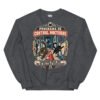 Sudadera de gatos «Programa de control nocturno» — diseño MHD-020 de la serie Manual del Humano Doméstico en color Oscuro jaspeado