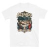 Camiseta gatos Acuario en color blanco, vista plana