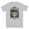 Camiseta gatos Acuario en color gris deportivo, vista plana
