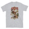 Camiseta gatos Aries en color gris deportivo, vista plana