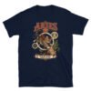 Camiseta gatos Aries en color marino, vista plana