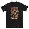 Camiseta gatos Aries en color negro, vista plana