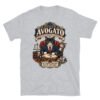 Camiseta gatos Avogato en color gris deportivo, vista plana