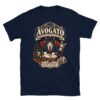 Camiseta gatos Avogato en color marino, vista plana