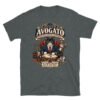 Camiseta gatos Avogato en color oscuro jaspeado, vista plana