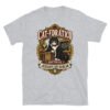 Camiseta gatos Cat-edrático en color gris deportivo, vista plana