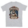 Camiseta gatos Ingegato en color gris deportivo, vista plana