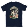 Camiseta gatos Médigato en color marino, vista plana