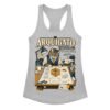 Camiseta de gatos para mujer Arquigato en color gris jaspeado, vista plana