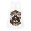 Camiseta de gatos para mujer Avogato en color blanco, vista plana