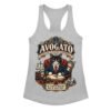 Camiseta de gatos para mujer Avogato en color gris jaspeado, vista plana