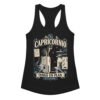 Camiseta de gatos para mujer Capricornio en color negro, vista plana