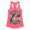 Camiseta de gatos para mujer Capricornio en color rosa eléctrico, vista plana