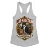 Camiseta de gatos para mujer Cat-edrático en color gris jaspeado, vista plana