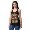 Camiseta de gatos para mujer Chef Gató en color negro, sobre modelo