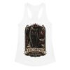 Camiseta de gatos para mujer Escorpio en color blanco, vista plana