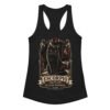 Camiseta de gatos para mujer Escorpio en color negro, vista plana