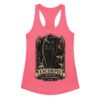 Camiseta de gatos para mujer Escorpio en color rosa eléctrico, vista plana
