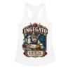 Camiseta de gatos para mujer Ingegato en color blanco, vista plana