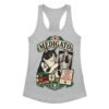 Camiseta de gatos para mujer Médigato en color gris jaspeado, vista plana