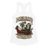 Camiseta de gatos para mujer Psicogato en color blanco, vista plana