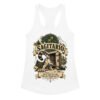 Camiseta de gatos para mujer Sagitario en color blanco, vista plana