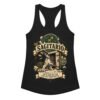 Camiseta de gatos para mujer Sagitario en color negro, vista plana