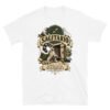 Camiseta gatos Sagitario en color blanco, vista plana