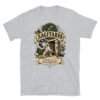 Camiseta gatos Sagitario en color gris deportivo, vista plana