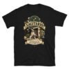 Camiseta gatos Sagitario en color negro, vista plana