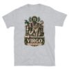Camiseta gatos Virgo en color gris deportivo, vista plana