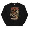 Sudadera gatos Aries en color negro, vista plana