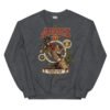 Sudadera gatos Aries en color oscuro jaspeado, vista plana