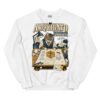 Sudadera gatos Arquigato en color blanco, vista plana