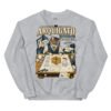 Sudadera gatos Arquigato en color gris deportivo, vista plana