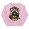 Sudadera gatos Avogato en color rosa claro, vista plana