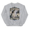 Sudadera gatos Capricornio en color gris deportivo, vista plana