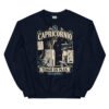 Sudadera gatos Capricornio en color marino, vista plana