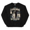 Sudadera gatos Capricornio en color negro, vista plana