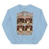 Sudadera gatos Chef Gató en color azul claro, vista plana