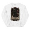 Sudadera gatos Escorpio en color blanco, vista plana