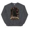 Sudadera gatos Escorpio en color oscuro jaspeado, vista plana
