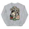 Sudadera gatos Médigato en color gris deportivo, vista plana