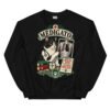 Sudadera gatos Médigato en color negro, vista plana