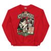 Sudadera gatos Médigato en color rojo, vista plana