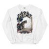 Sudadera gatos Piscis en color blanco, vista plana