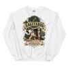 Sudadera gatos Sagitario en color blanco, vista plana