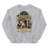 Sudadera gatos Sagitario en color gris deportivo, vista plana